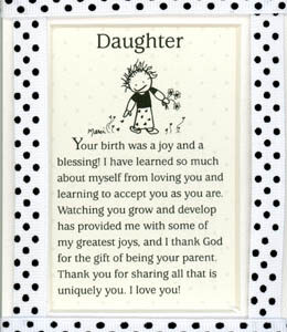 Daughter Easel Plaque