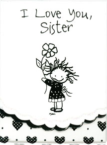 I Love You Sister Pocket Notepad