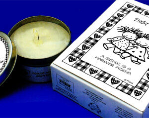 SISTERS CANDLE GREETING