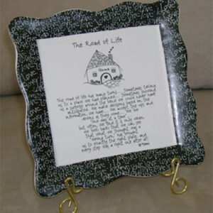 Trivet/Wall Plaque - The Road Of Life PLEASE NOTE: WE ONLY HAVE ONE LEFT IN STOCK.