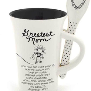 Greatest Mom Mug With Spoon