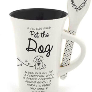 Pet The Dog Mug With Spoon